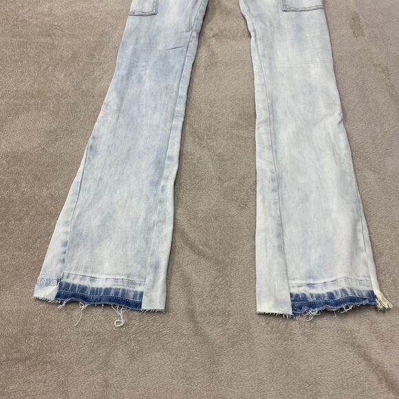 6th NBRHD NEW Mens 28 Stacked Jeans New Fields Light Wash Distressed Stretch - Picture 11 of 16